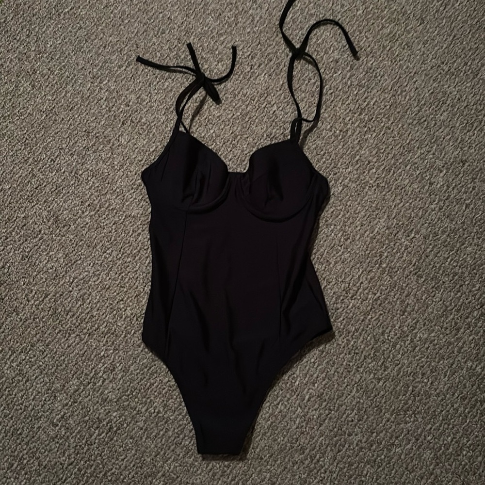 Old Navy Swim Bathing Suit One Piece Black Size Small